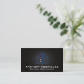 Carte De Visite Construction | Architecte | Entrepreneur général (Debout devant)