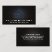 Carte De Visite Construction | Architecte | Entrepreneur général (Devant / Derrière)
