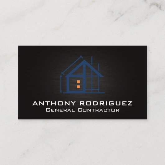 Carte De Visite Construction | Architecte | Entrepreneur général (Devant)