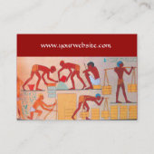 Carte De Visite CONSTRUCTION ARCHITECTURALE rouge jaune orange (Dos)