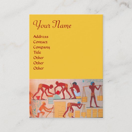 Carte De Visite CONSTRUCTION ARCHITECTURALE rouge jaune orange (Devant)