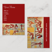 Carte De Visite CONSTRUCTION ARCHITECTURALE rouge jaune orange (Devant / Derrière)