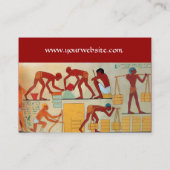 Carte De Visite CONSTRUCTION ARCHITECTURALE rouge jaune orange (Dos)