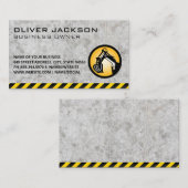 Carte De Visite Construction | Béton | Dozer Earth | Constructeur (Devant / Derrière)