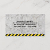 Carte De Visite Construction | Béton | Rouleau (Dos)