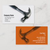 Carte De Visite construction/bricoleur (Devant / Derrière)