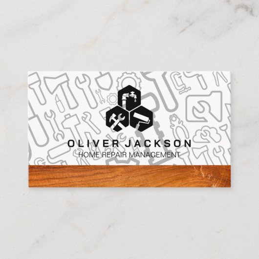 Carte De Visite Construction Build | Outils de contractant (Devant)