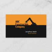 Carte De Visite Construction Building Crane Business Card (Devant)