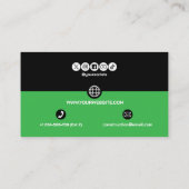 Carte De Visite Construction Building Crane Business Card (Dos)