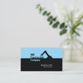 Carte De Visite Construction Building Crane Business Card (Debout devant)