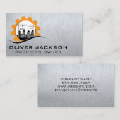 Carte De Visite Construction Buildings | High Risers (Devant / Derrière)