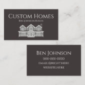 Carte De Visite Construction Business Card (Devant / Derrière)