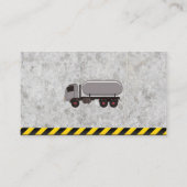 Carte De Visite Construction | Camion Gaz naturel Eau (Dos)