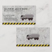 Carte De Visite Construction | Camion Gaz naturel Eau (Devant / Derrière)