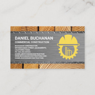 Carte De Visite Construction Circulaire Acier Bois Bâtisseur