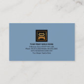 Carte De Visite Construction City Skyline Gold Semi-Chaîne logisti (Dos)