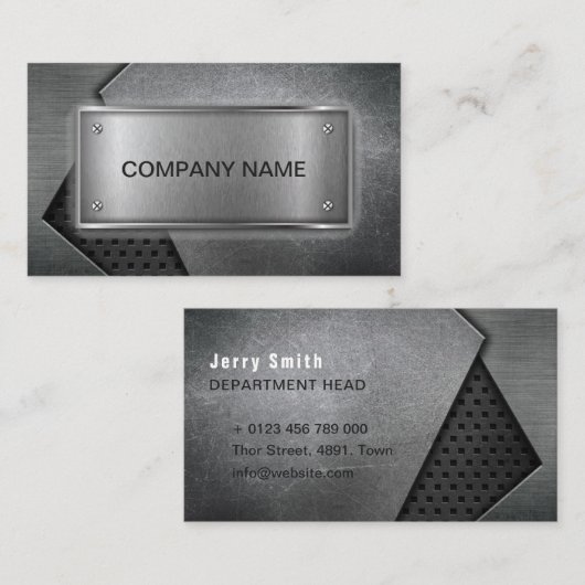 Carte De Visite Construction Classique Et Cool (Devant / Derrière)