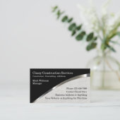 Carte De Visite Construction Classique Métal Et Stucco (Debout devant)