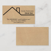 Carte De Visite construction, constructeur, charpentier, remodelag (Devant / Derrière)