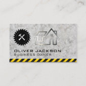 Carte De Visite Construction | Constructeur | Rénovations immobili (Devant)