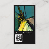 Carte De Visite Construction contemporaine Abstrait avec code QR (Dos)