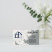 Carte De Visite Construction Contractor | Blue Collar (Debout devant)