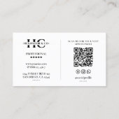 Carte De Visite Construction Contractor Heavy Equipment Operator (Dos)