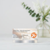 Carte De Visite Construction | Couche de brique | Logo du construc (Debout devant)