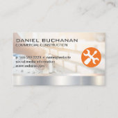 Carte De Visite Construction | Couche de brique | Logo du construc (Devant)