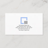 Carte De Visite Construction créative élégante Ingénierie des barr (Dos)