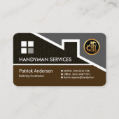 Carte De Visite Construction créative sur le toit (Devant)