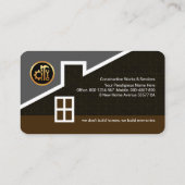 Carte De Visite Construction créative sur le toit (Dos)