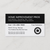 Carte De Visite Construction d'améliorations résidentielles (Devant)