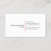 CARTE DE VISITE CONSTRUCTION DE BANNIÈRE ROUGE, BÂTIMENT, LOGO D'A (Dos)