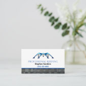 Carte De Visite Construction de bardeaux de toiture professionnels (Debout devant)