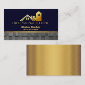 Carte De Visite Construction de bardeaux de toiture professionnels (Devant / Derrière)