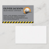 Carte De Visite Construction de bâtiment | Entrepreneur général (Devant / Derrière)