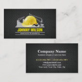 Carte De Visite Construction de bâtiments de plaque métallique de (Devant / Derrière)