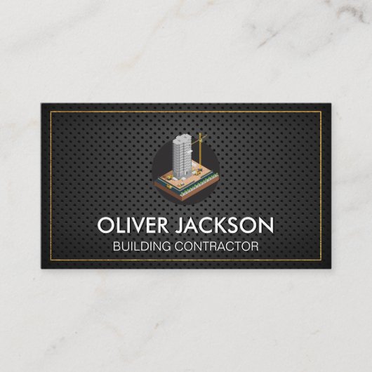 Carte De Visite Construction de bâtiments | Développeur de proprié (Devant)