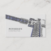Carte De Visite Construction de bâtiments modernes Gris de la tour (Devant)