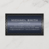 Carte De Visite Construction de bordure métallique Élégant Acier L (Dos)