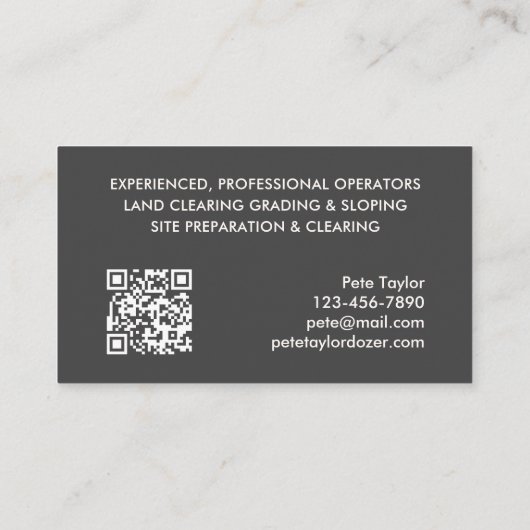 Carte De Visite Construction de bulles (Dos)