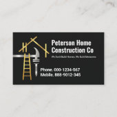 Carte De Visite Construction de cadre de maison (Devant)