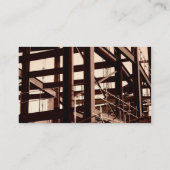 Carte De Visite Construction de cadre en acier (Dos)