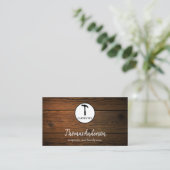 Carte De Visite Construction de charpentier en bois marteau (Debout devant)