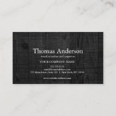 Carte De Visite Construction de charpentier en bois marteau (Dos)