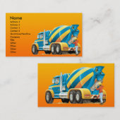 Carte De Visite Construction de ciment fait sur commande ou de (Devant / Derrière)