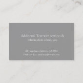 Carte De Visite Construction de constructeur de maisons (Dos)