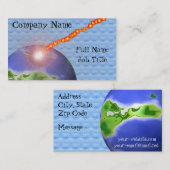 Carte De Visite Construction de globe du monde (Devant / Derrière)