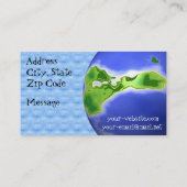 Carte De Visite Construction de globe du monde (Dos)